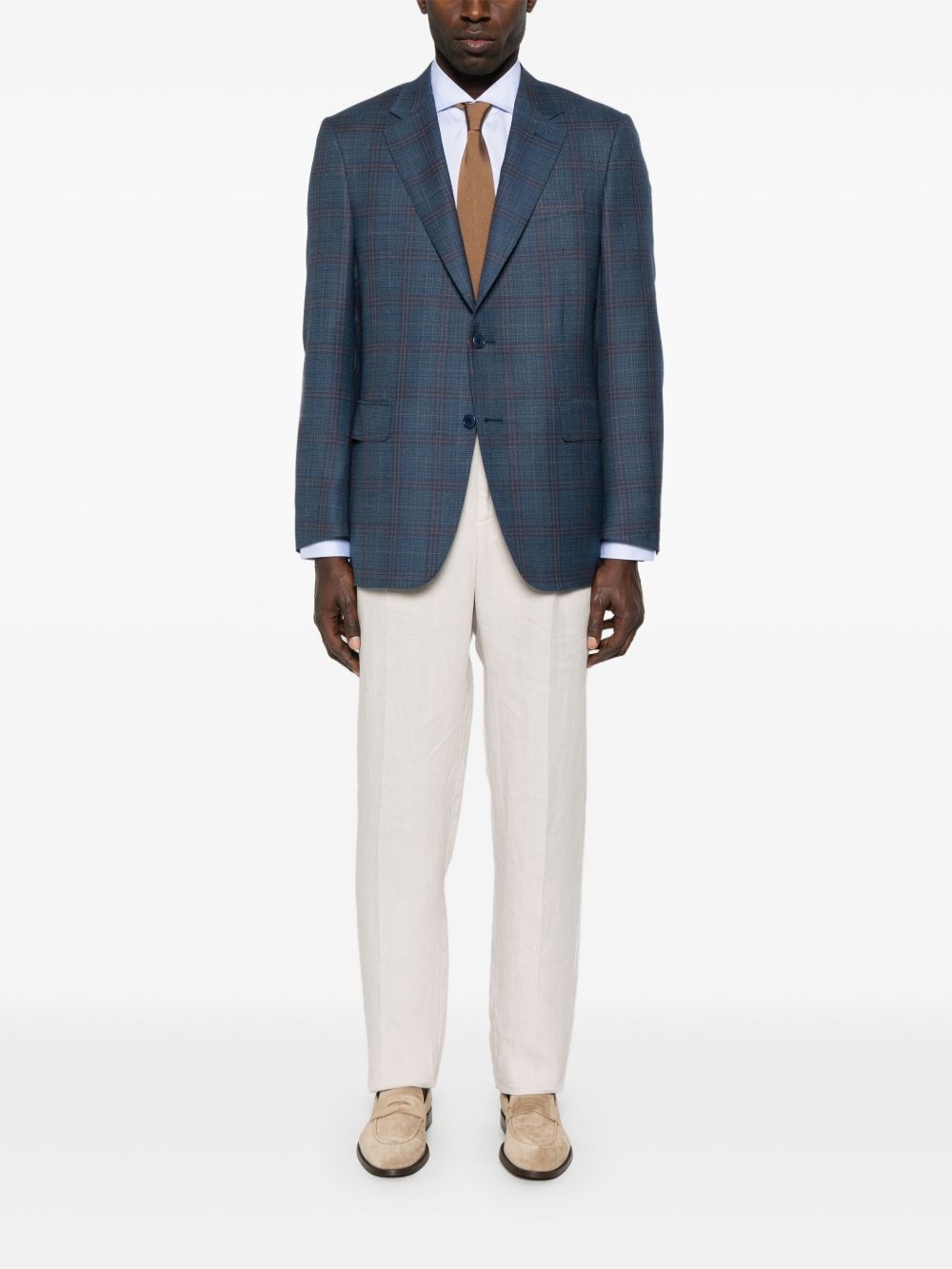checked blazer - 2