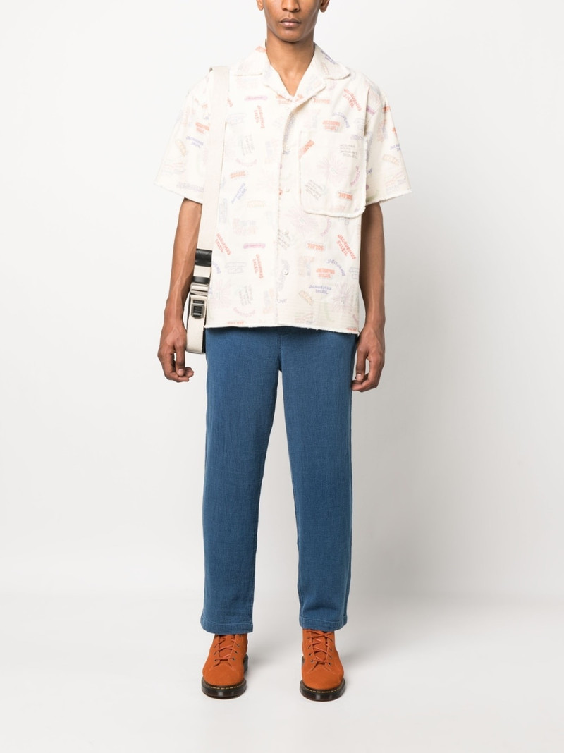 JACQUEMUS Aouro print cotton shirt outlook