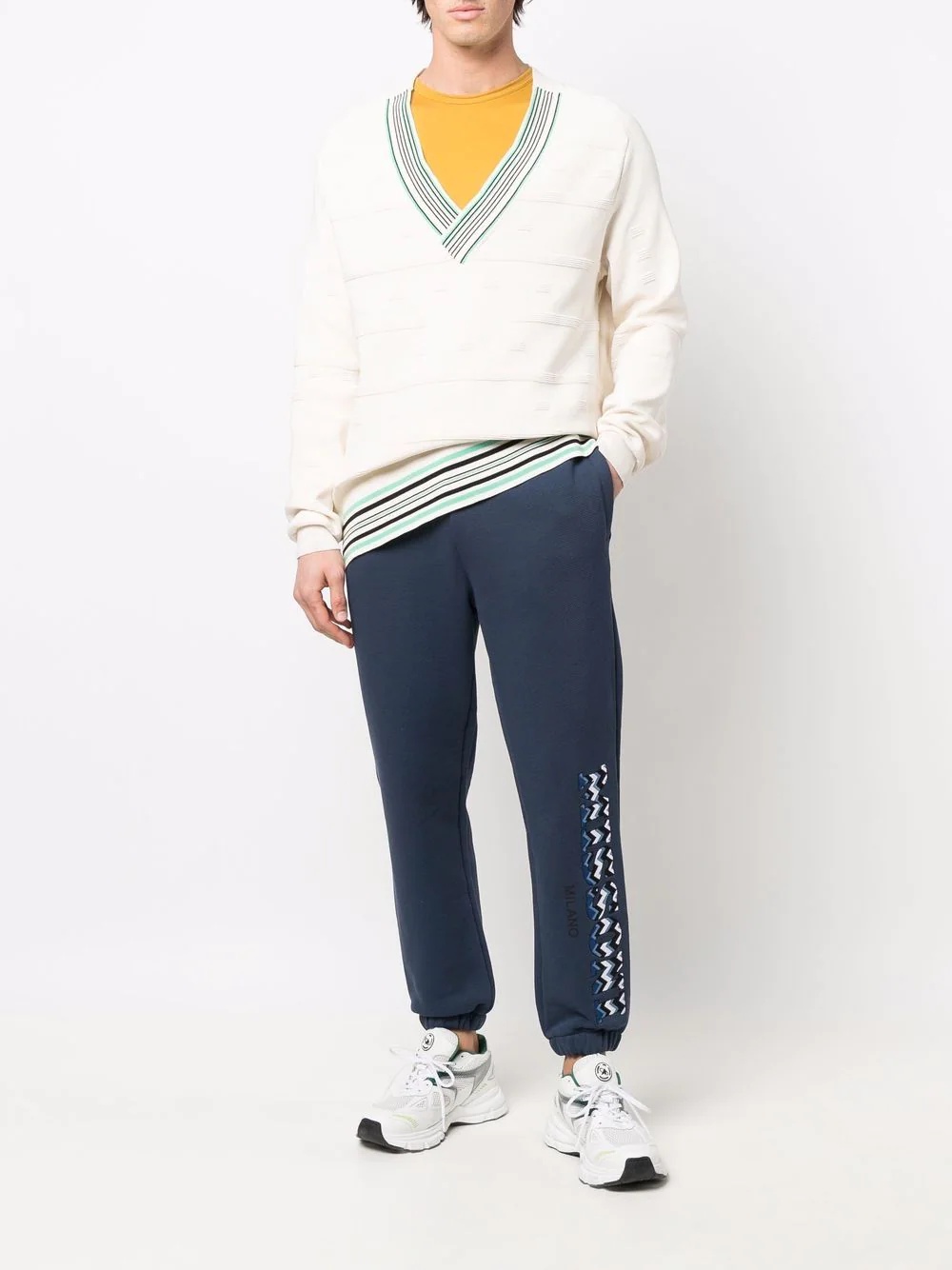 logo-embroidered track pants - 2