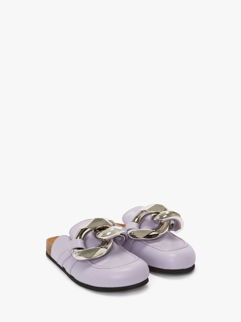 JW Anderson CHAIN LOAFER LEATHER MULES outlook