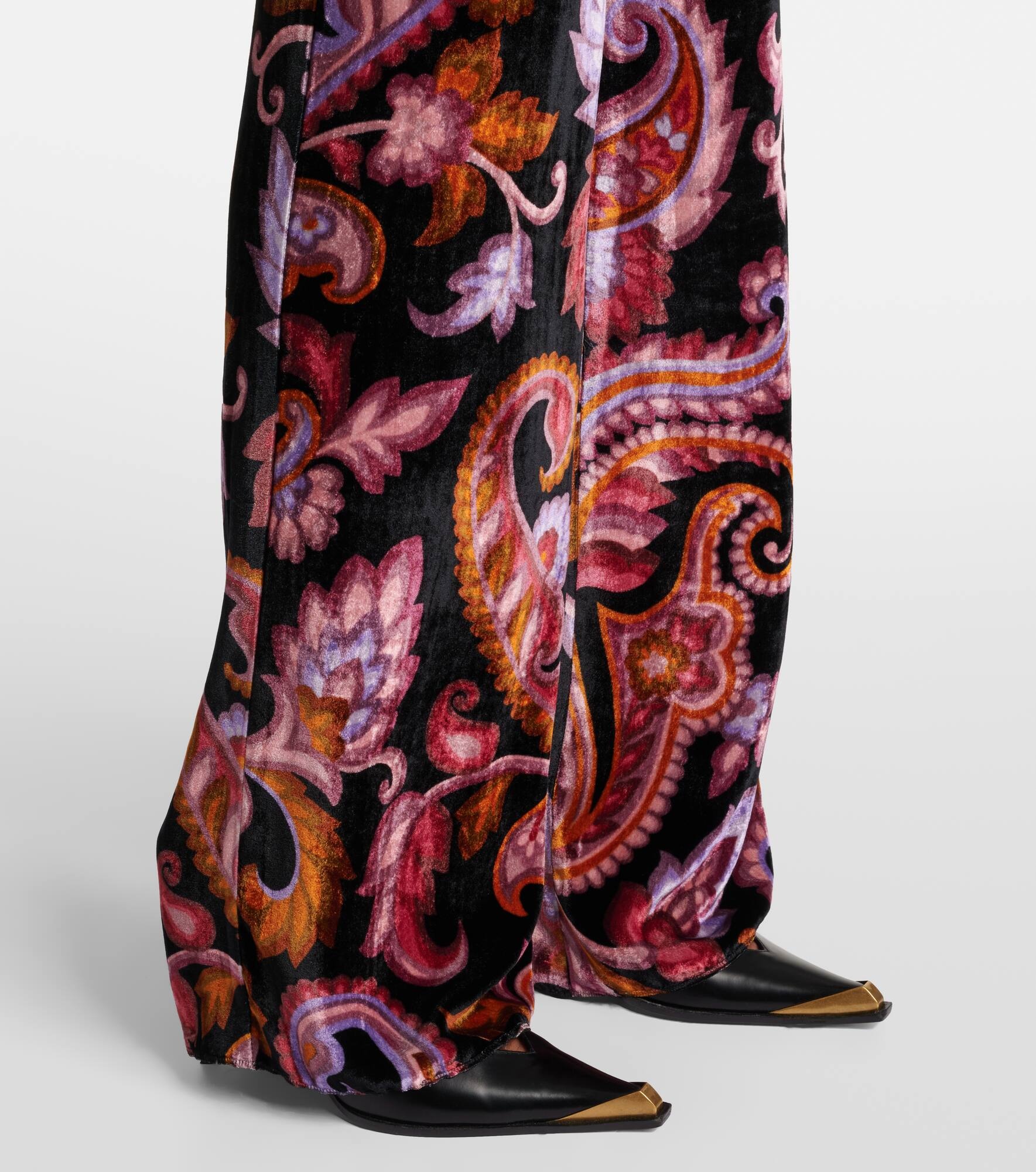 Jacquard straight pants - 5