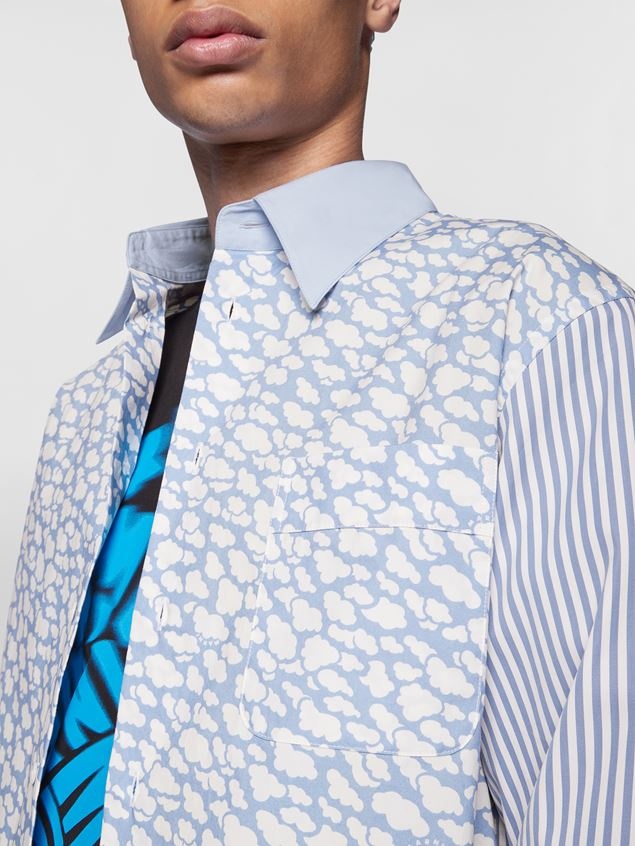 MARNI CLOUDS PRINT COTTON POPLIN SHIRT - 4
