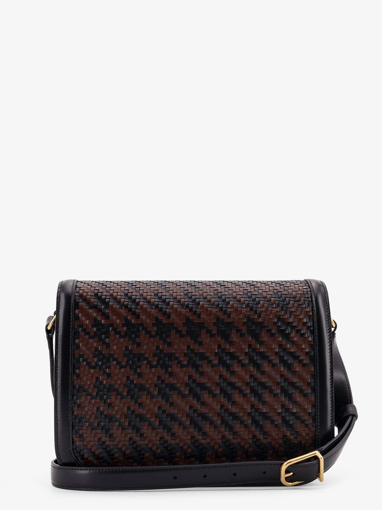 VALENTINO GARAVANI 9TO5 WOVEN LEATHER SHOULDER BAG - 3