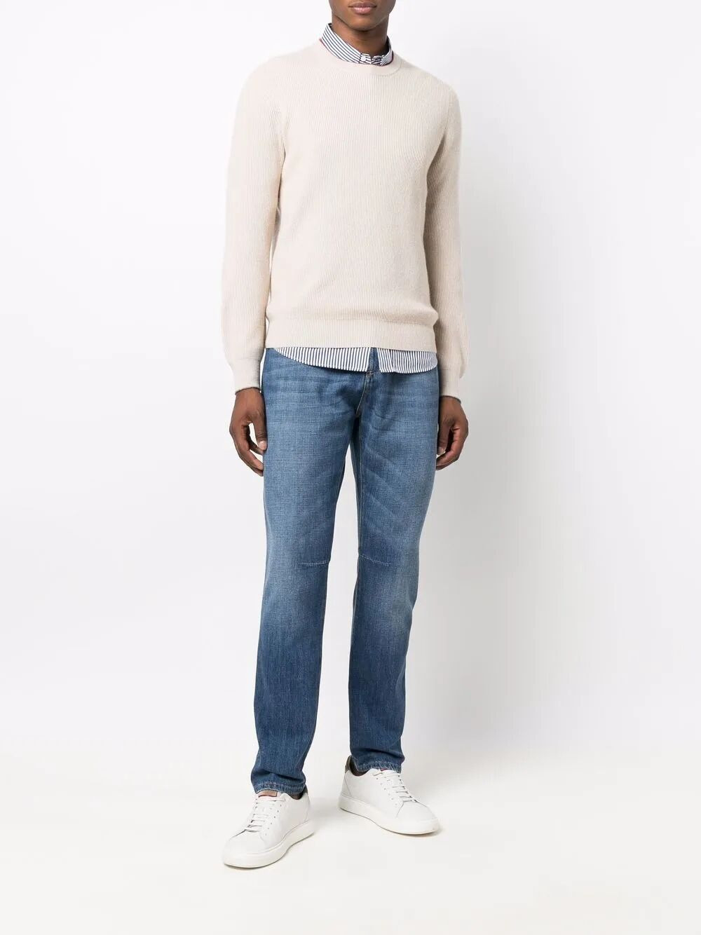 Brunello Cucinelli Men Regular Denim Trousers - 3