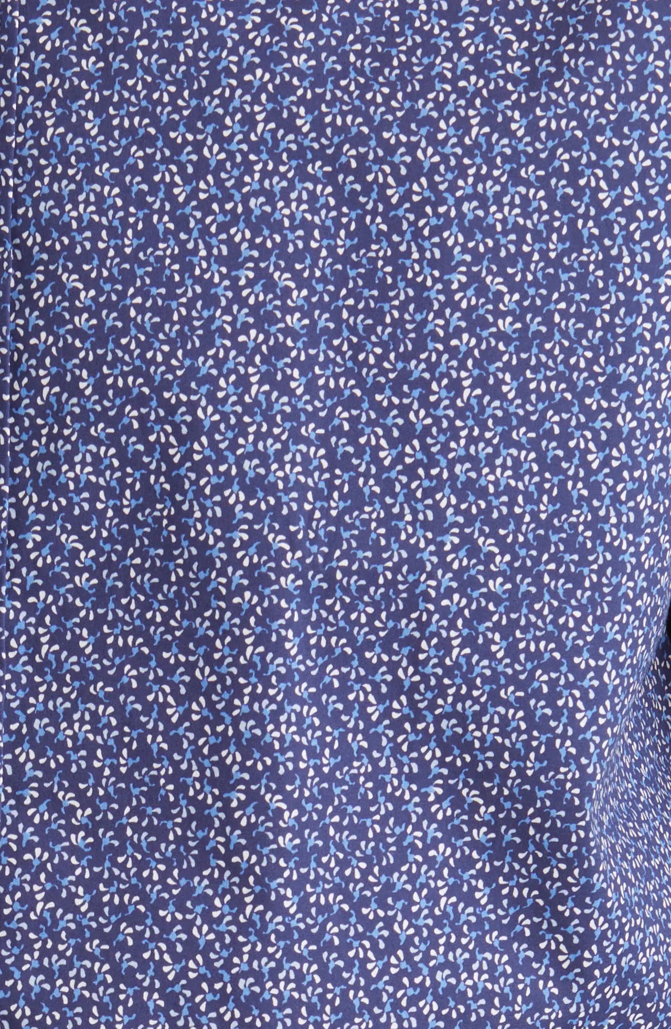 Micro Floral Button-Up Sport Shirt - 5