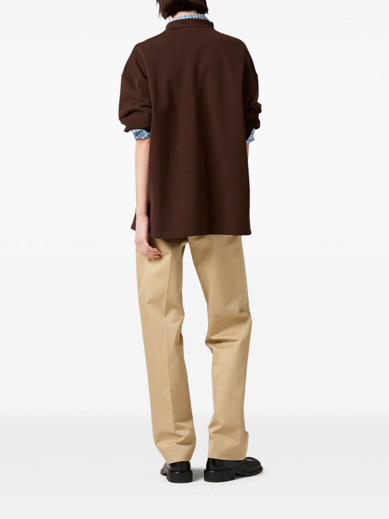 Miu Miu cotton piqué polo shirt outlook