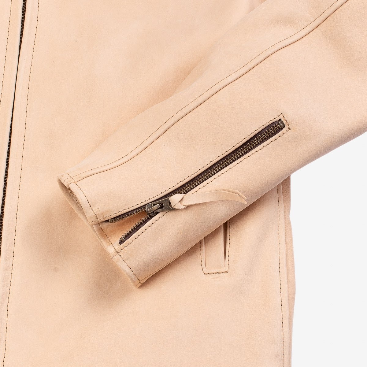IHSB-BB-NAT Iron Heart x Simmons Bilt Natural Horsehide Jacket - The Bareback - 9