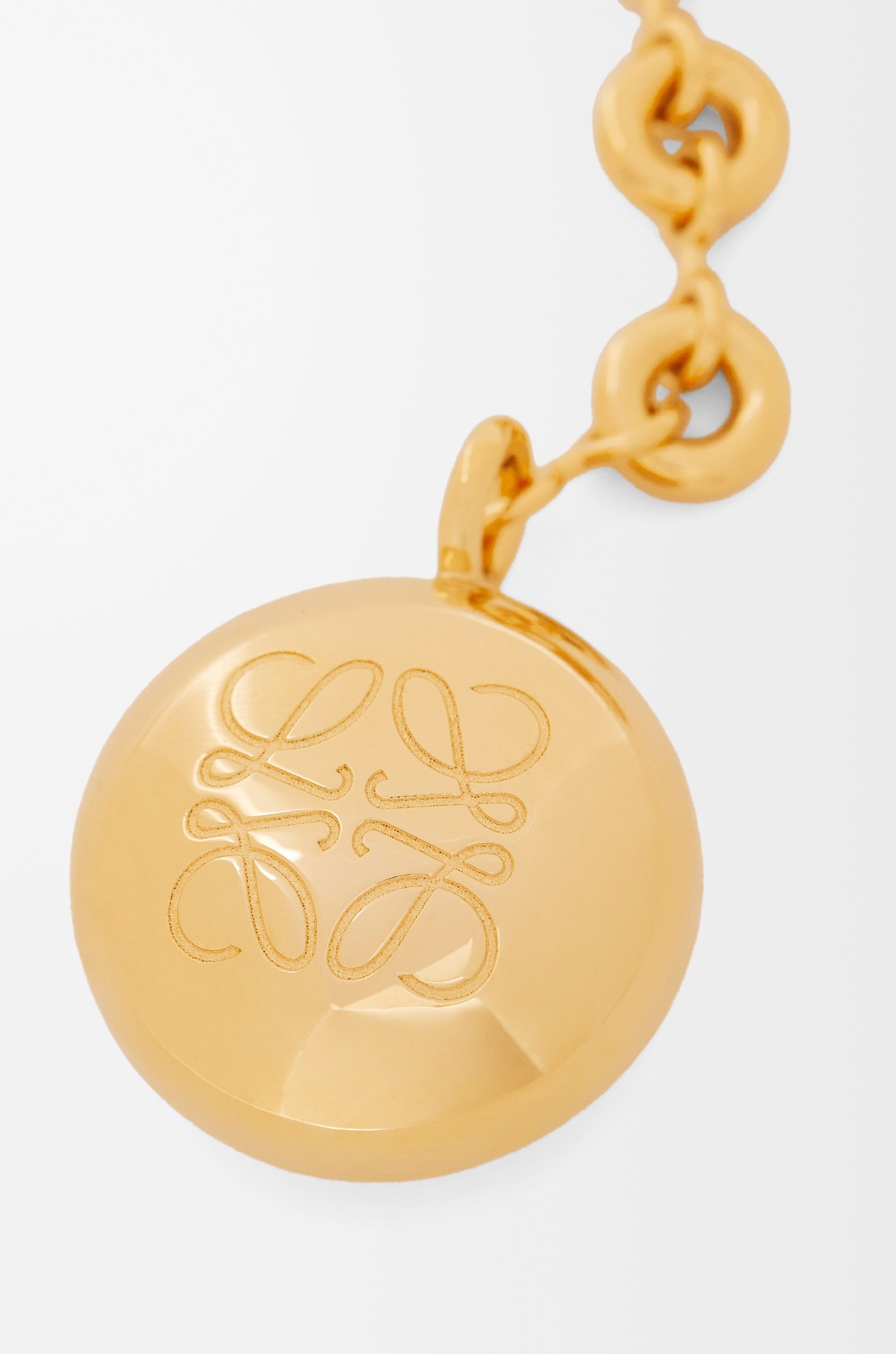 Pebble keyring in brass - 3