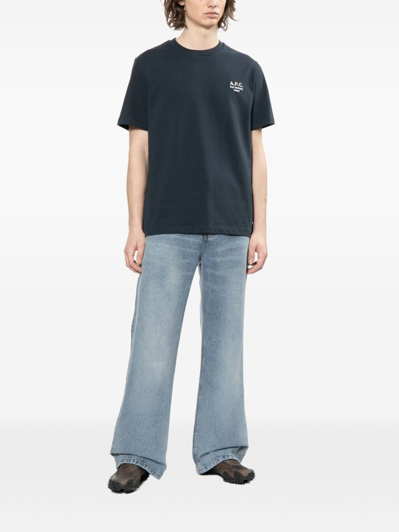 A.P.C. embroidered logo t-shirt outlook