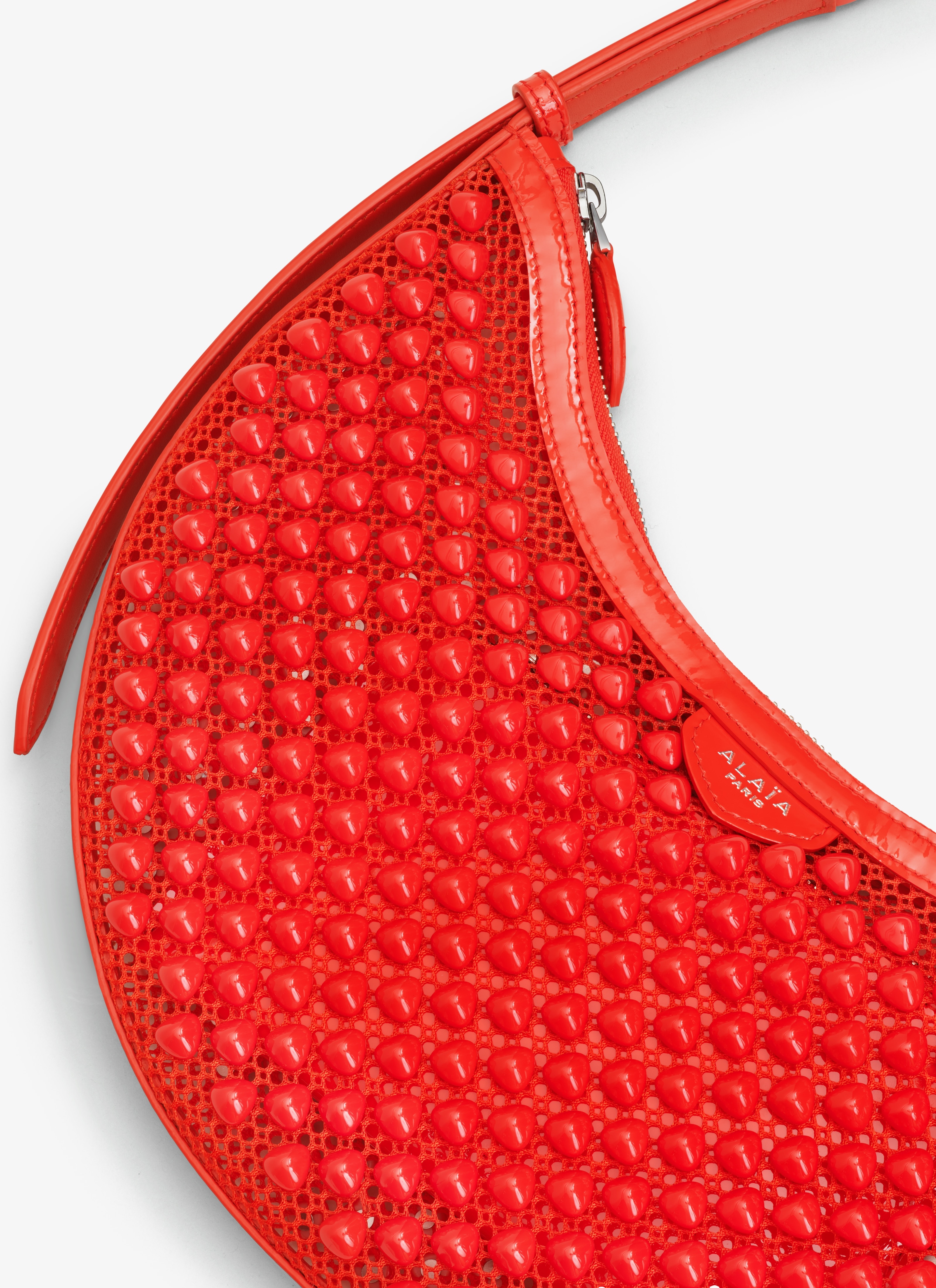 ONE PIECE DEMI LUNE BAG IN FISHNET PYRAMIDS - 3