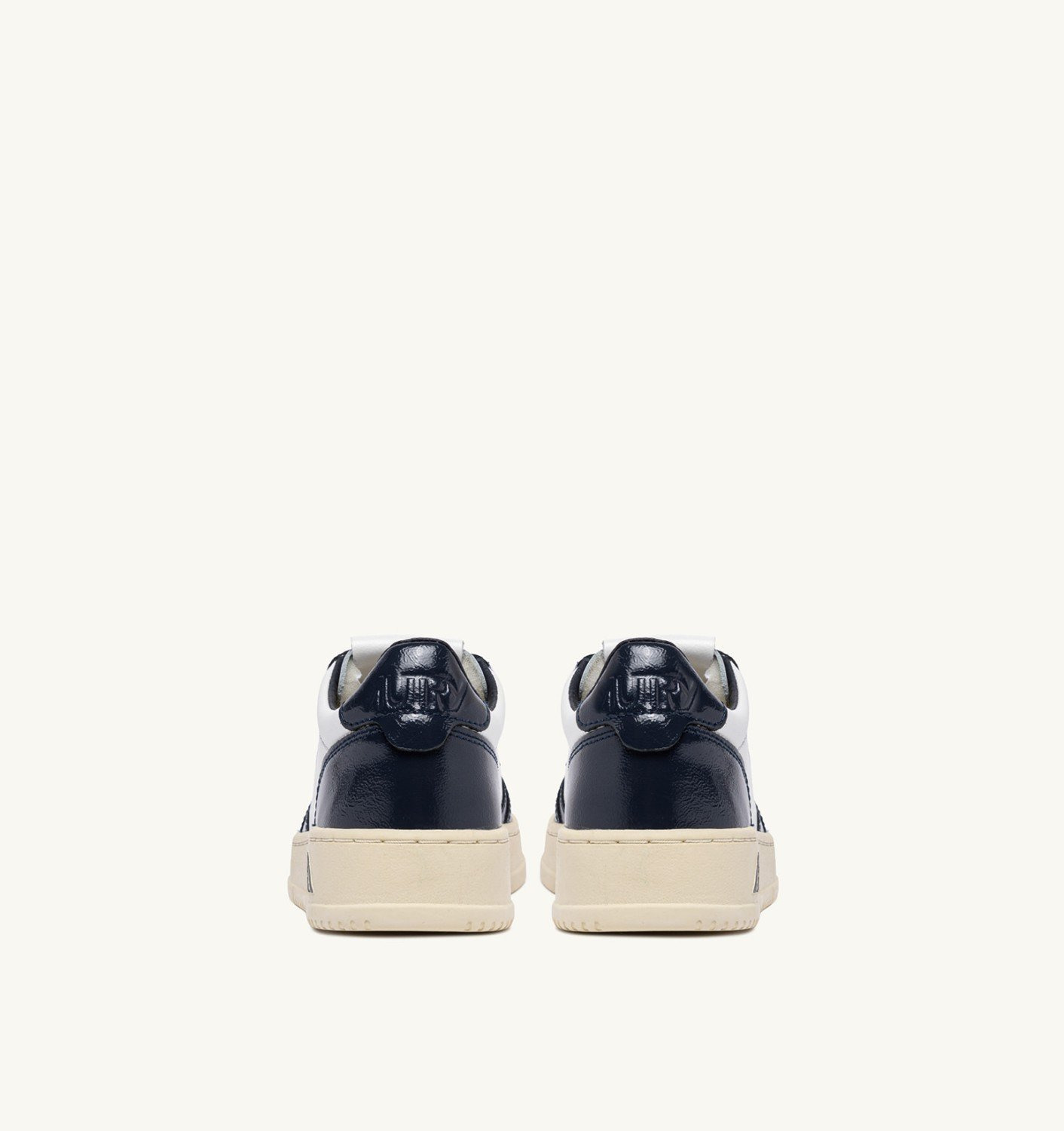MEDALIST LOW SNEAKERS IN WHITE AND NIGHT BLUE LEATHER - 4
