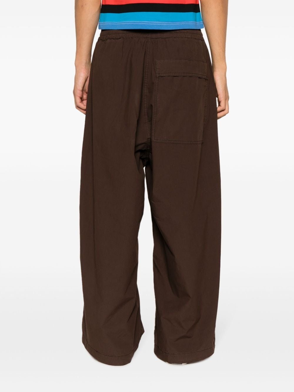 pull-on wide-leg trousers - 4