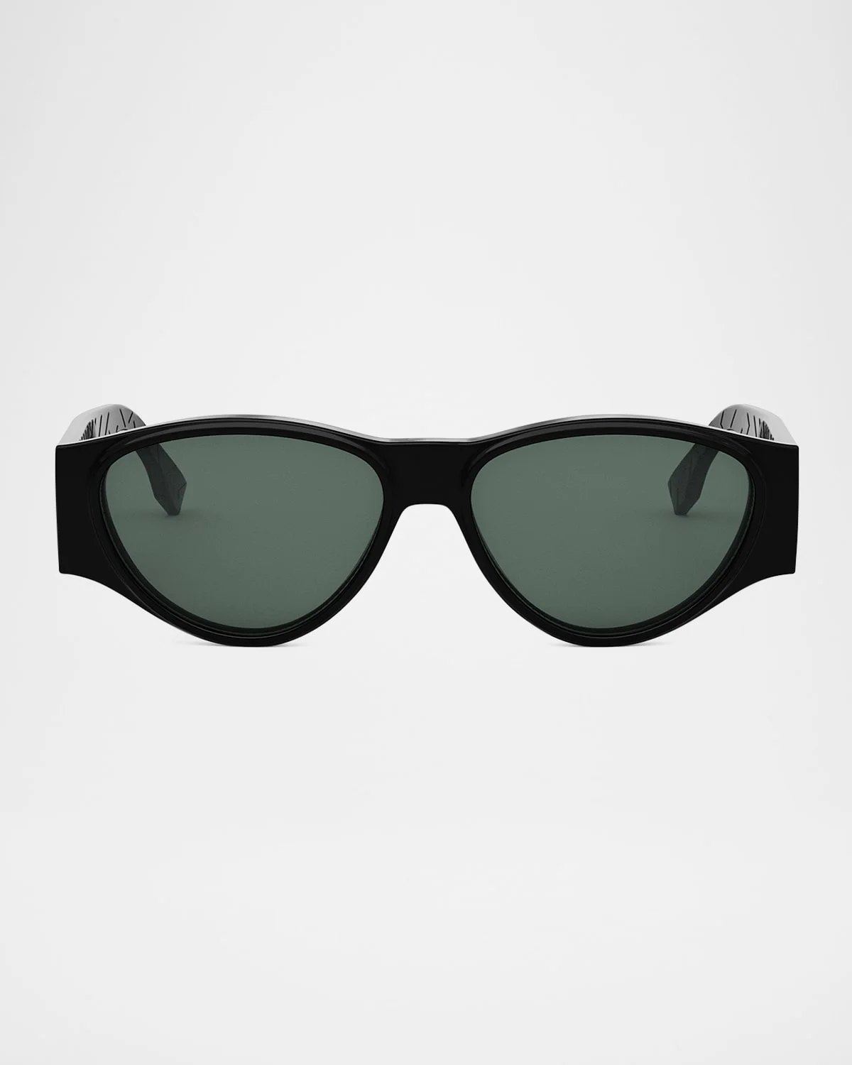 Men's FF Squared Acetate Oval Sunglasses - 1