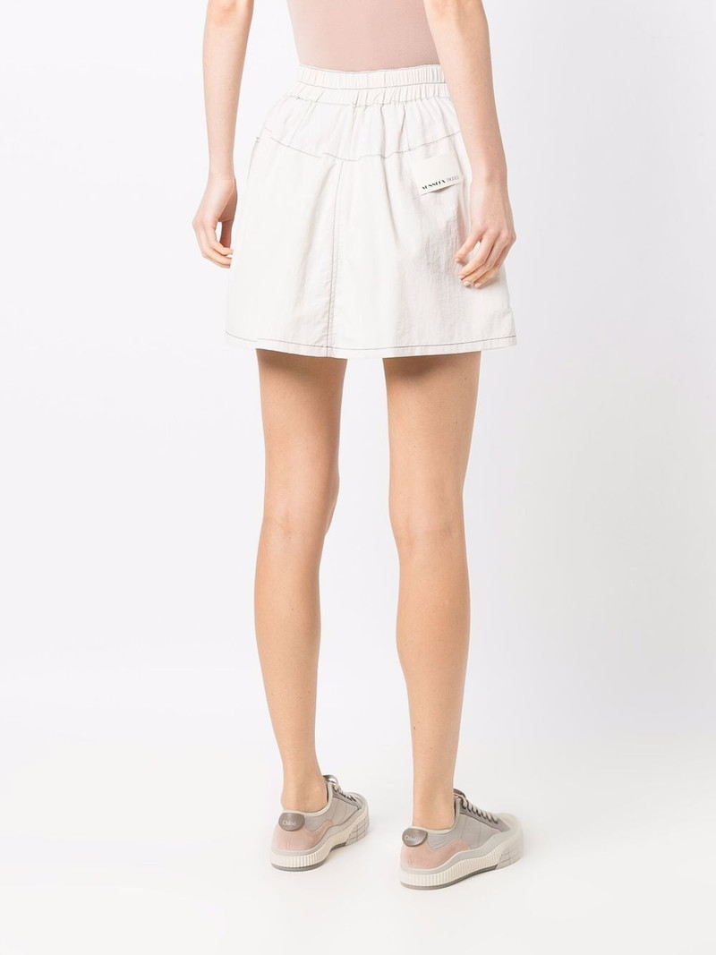 wide-leg stitch-detail shorts 4