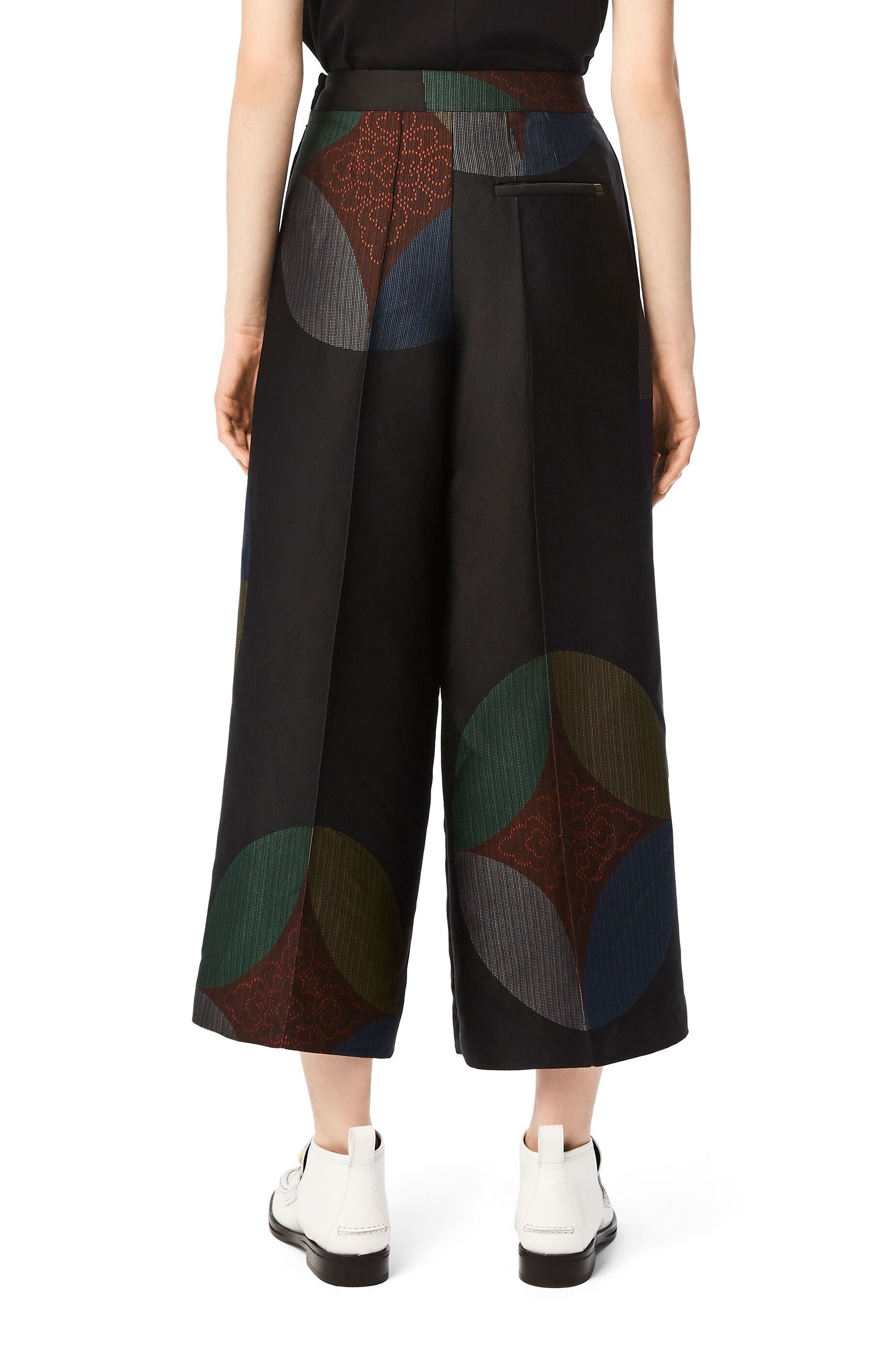 Kaleidoscope jacquard cropped trousers - 4