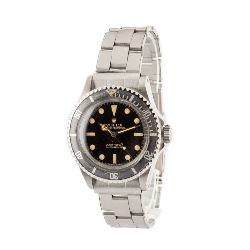 Vintage Rolex Submariner Ref 5513 Black Dial - 2