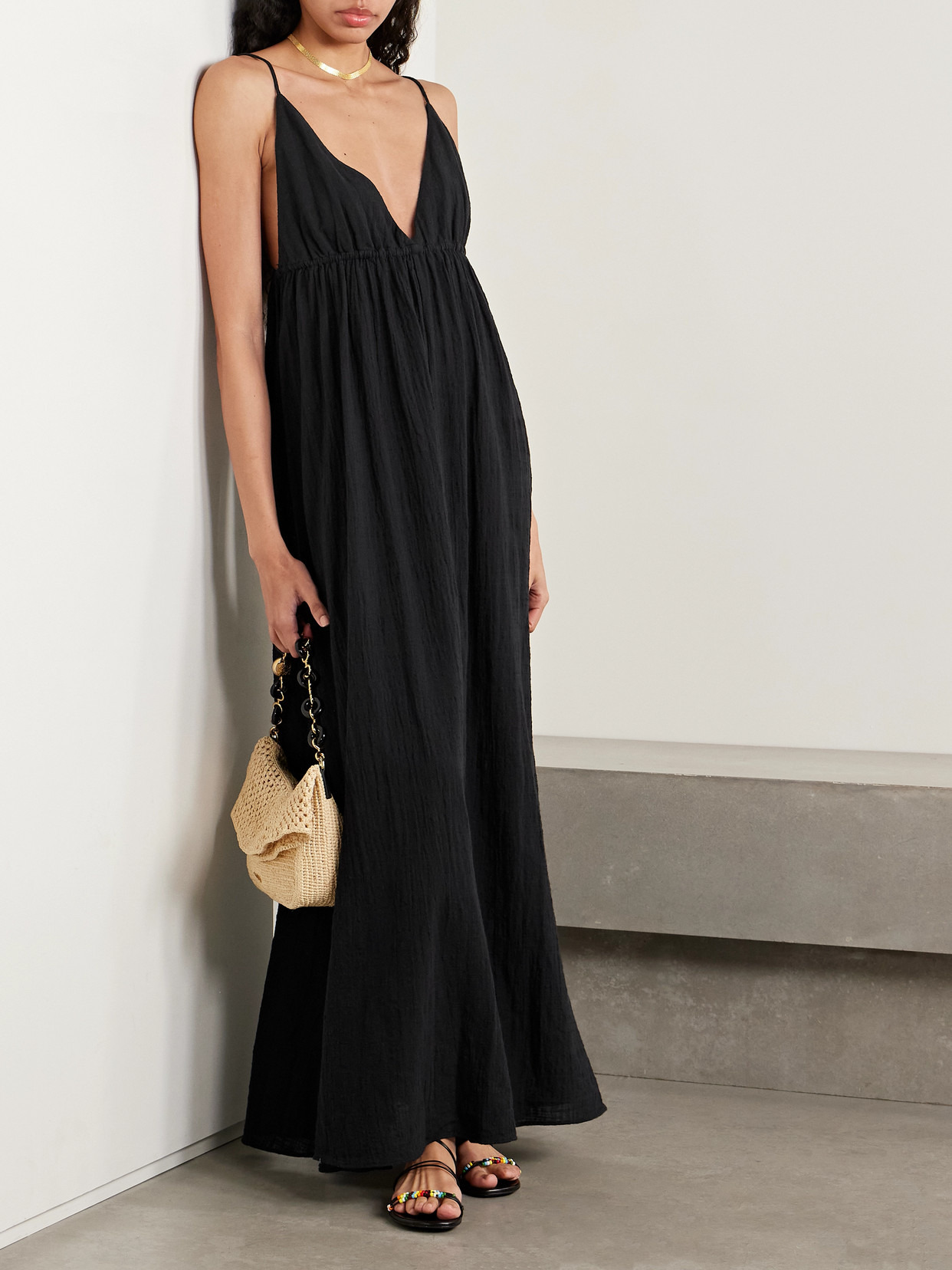 Hanna Cotton-gauze Maxi Dress - 2