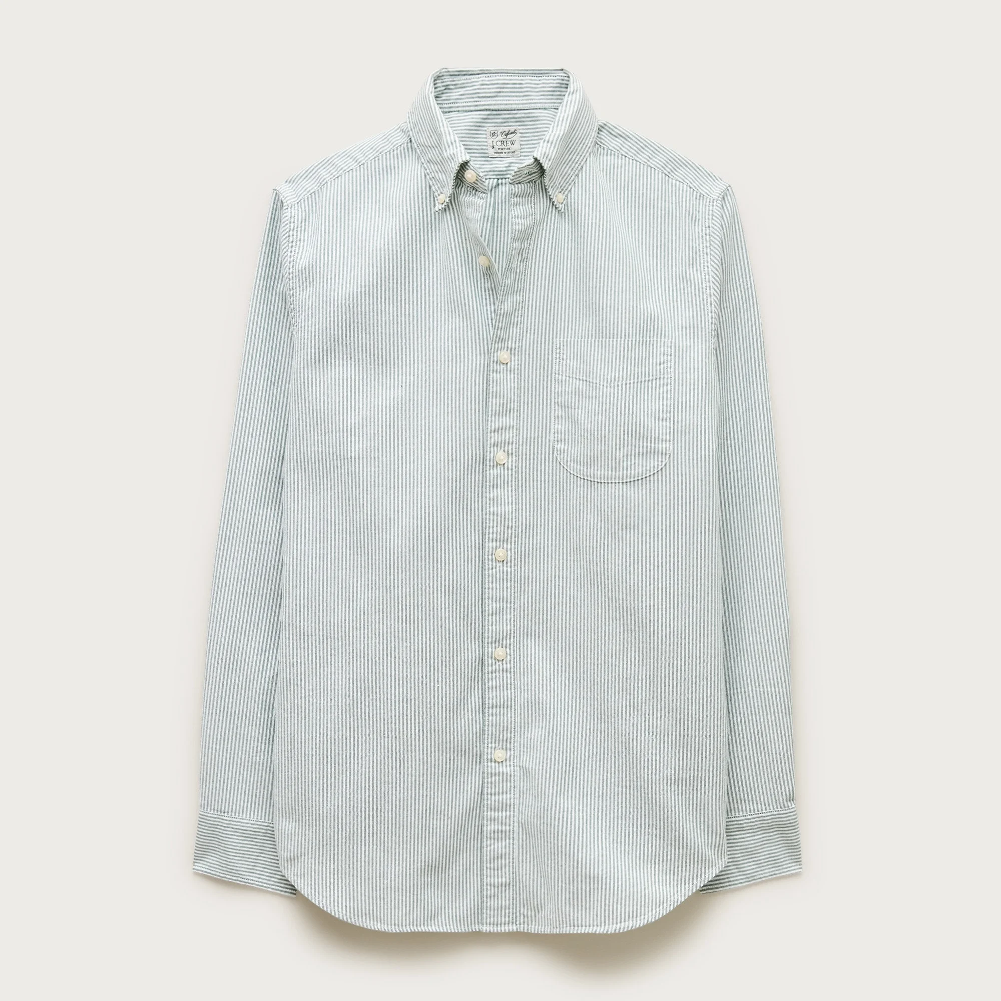 Broken-in organic cotton oxford shirt - 1