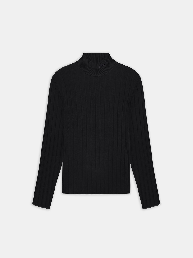 SCRIPT MOCK NECK SWEATER 1