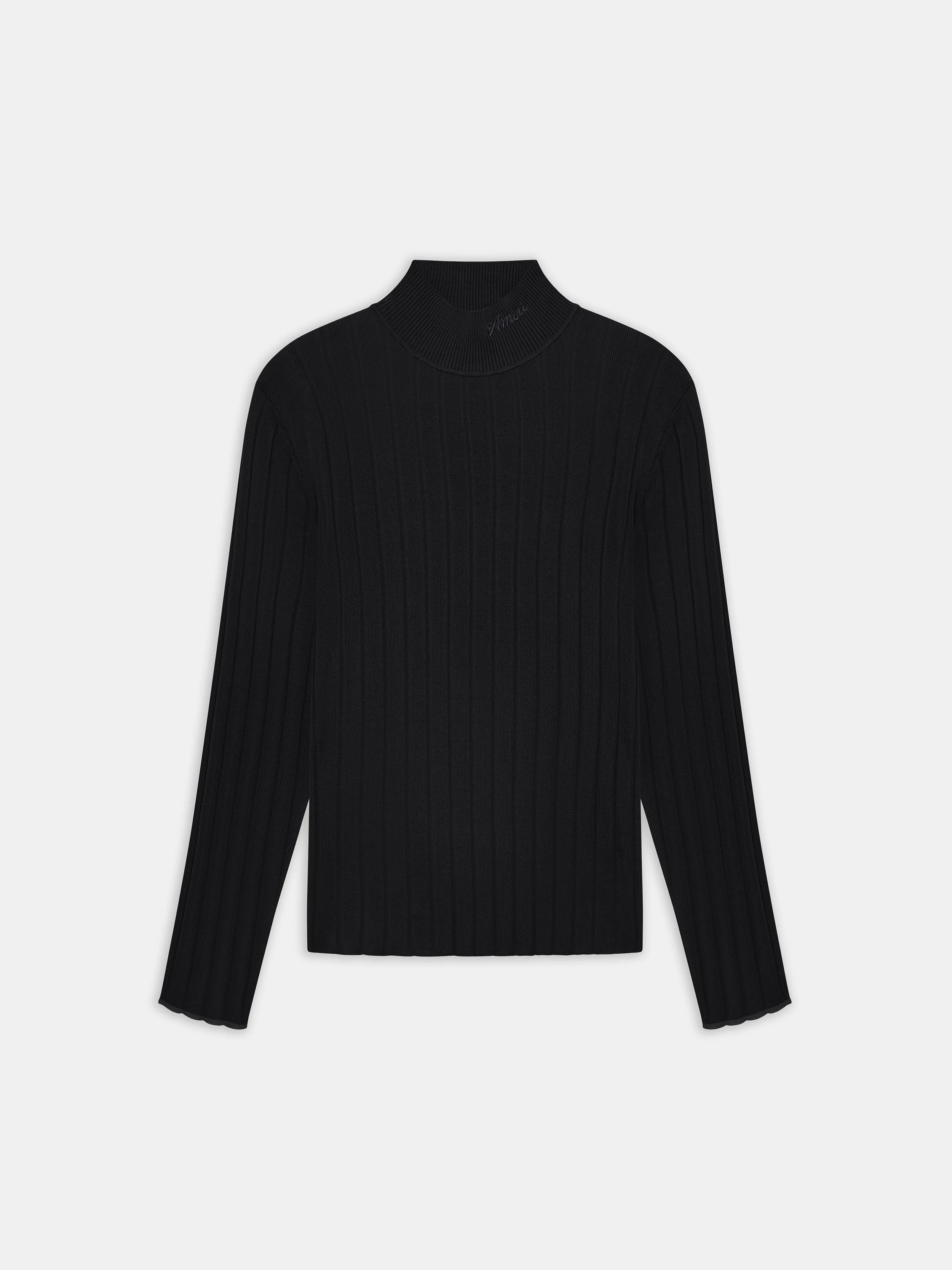 SCRIPT MOCK NECK SWEATER - 1