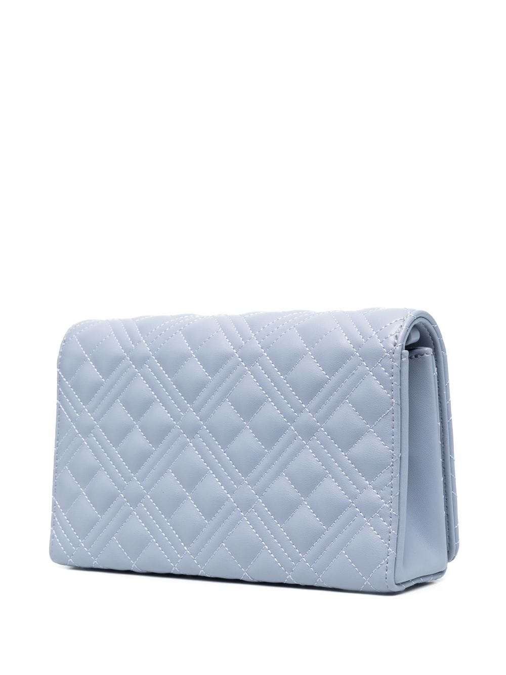 logo-plaque quilted satchel bag - 3