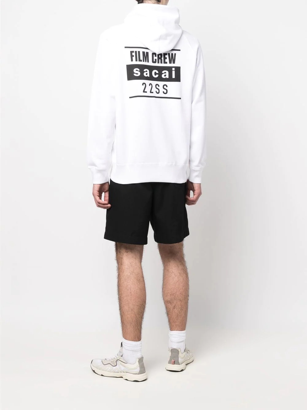 slogan-print cotton hoodie - 2