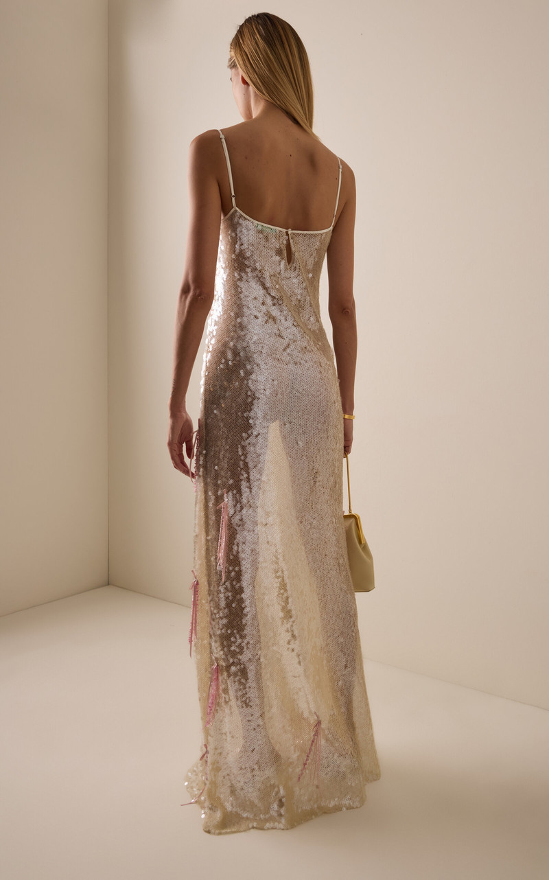 Exclusive Paillette Maxi Dress silver 6