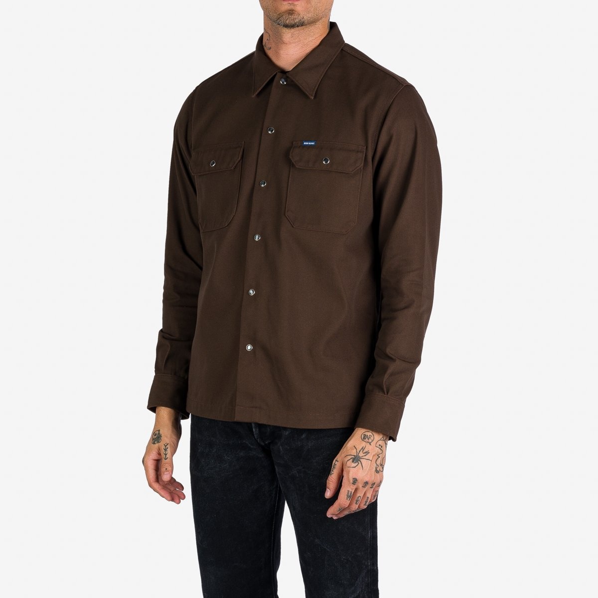 IHSH-364-BRN 11oz T/C Mechanic Shirt - Brown - 2