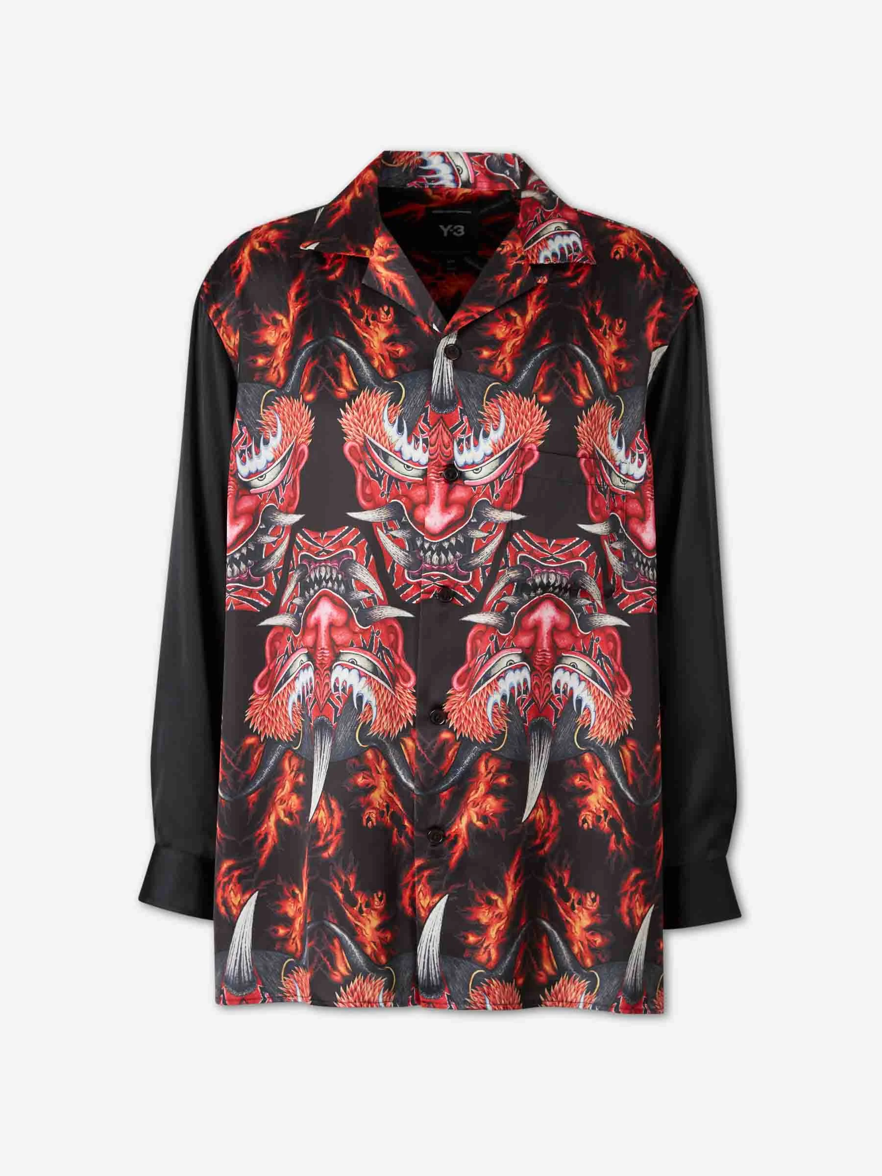 SATIN GRAPHIC SHIRT - 1
