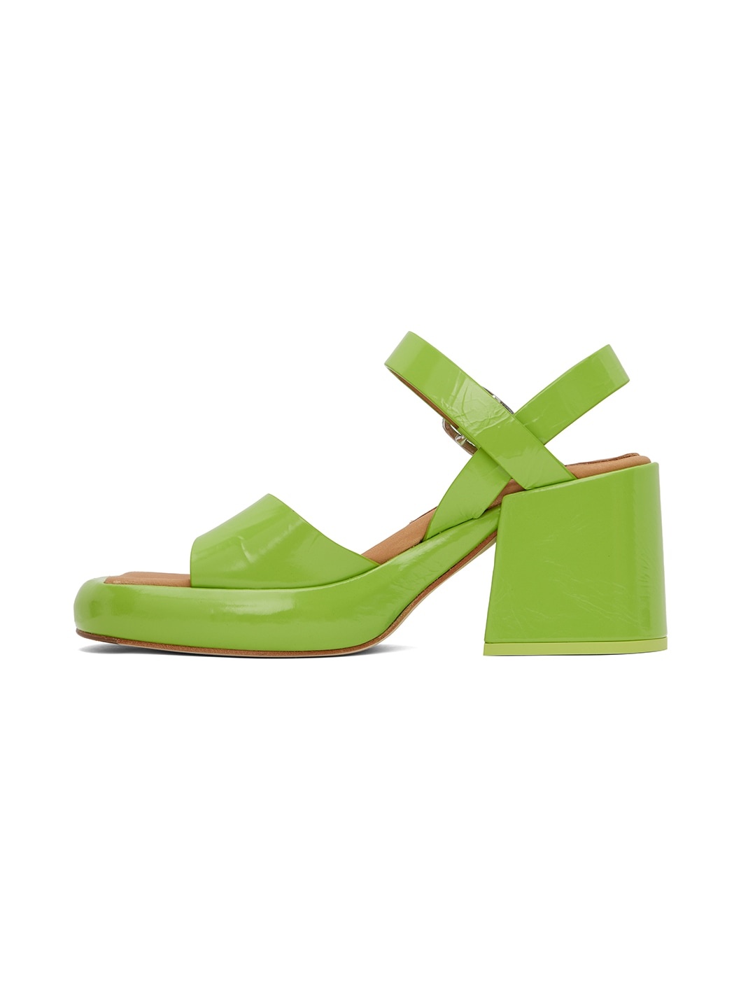 Green Beverly Heeled Sandals - 3