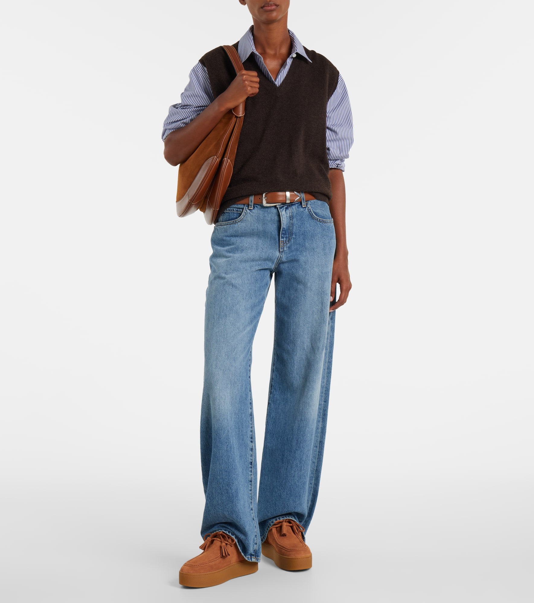 H681 suede platform desert boots - 3