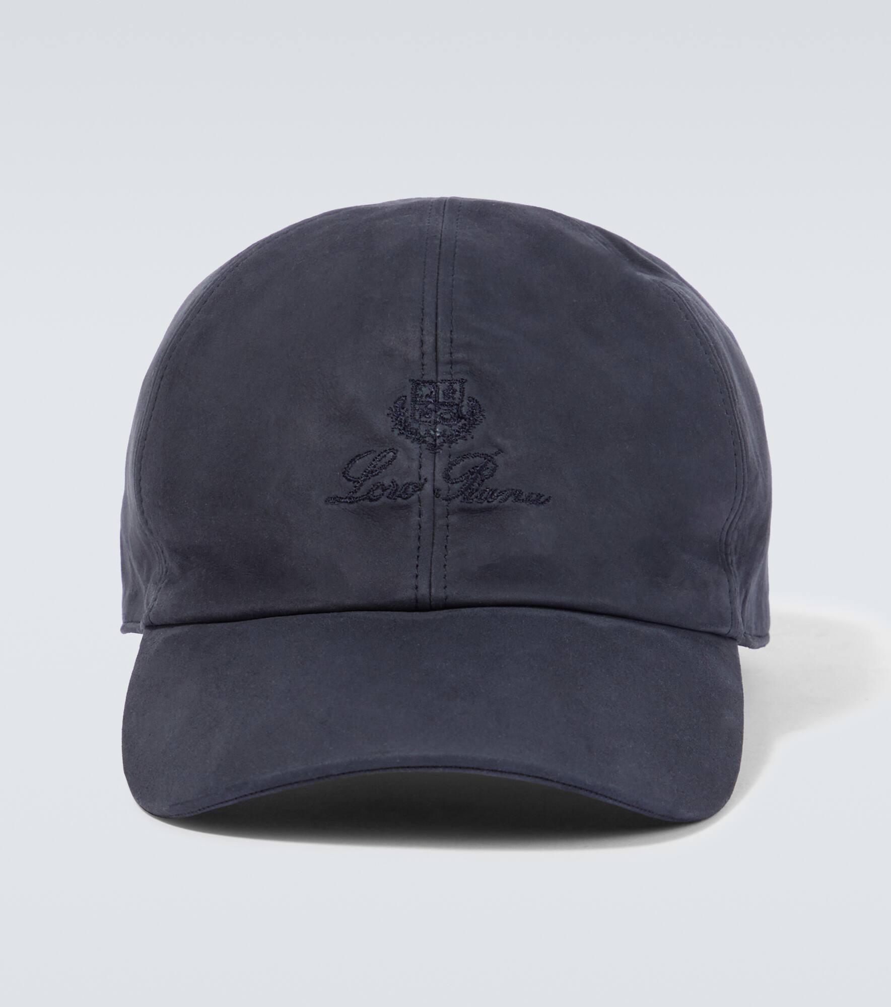 Logo suede baseball cap - 1