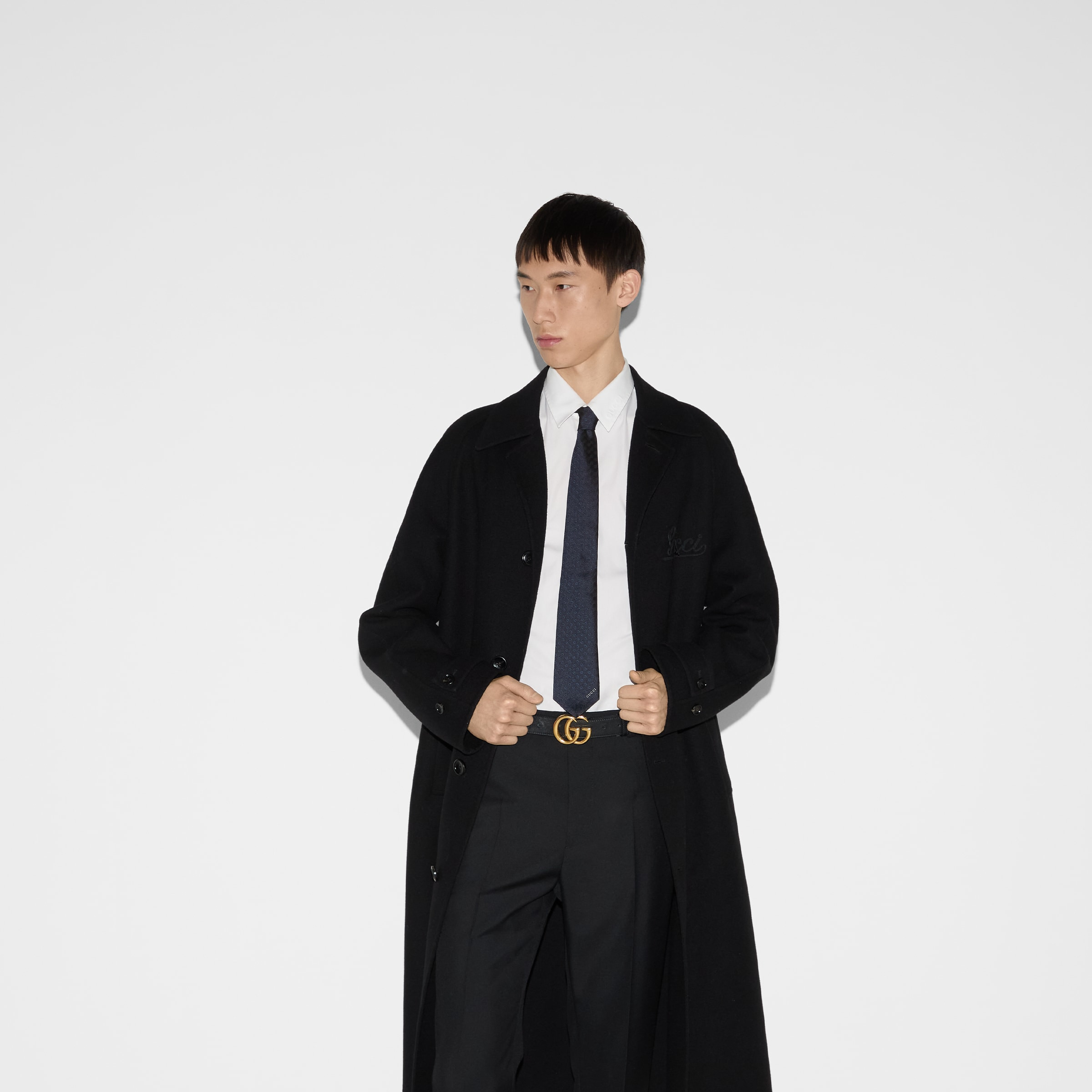 Horsebit silk jacquard tie - 3