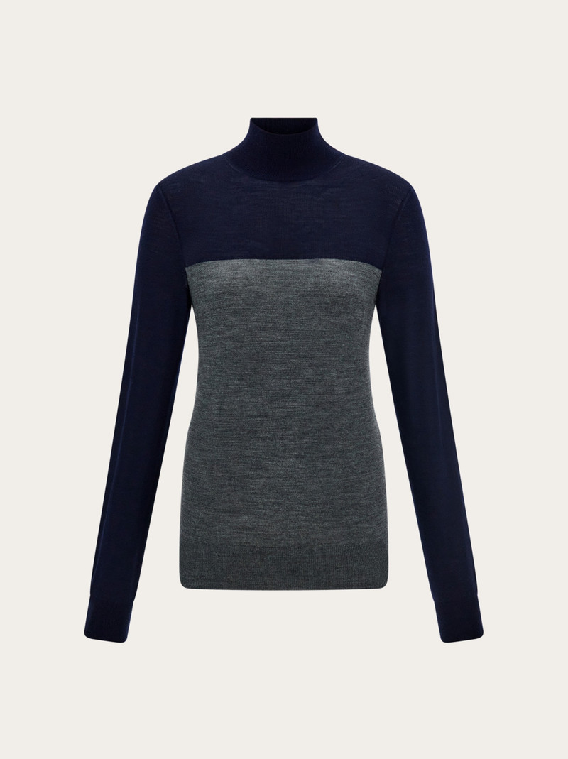 Two tone turtleneck 1