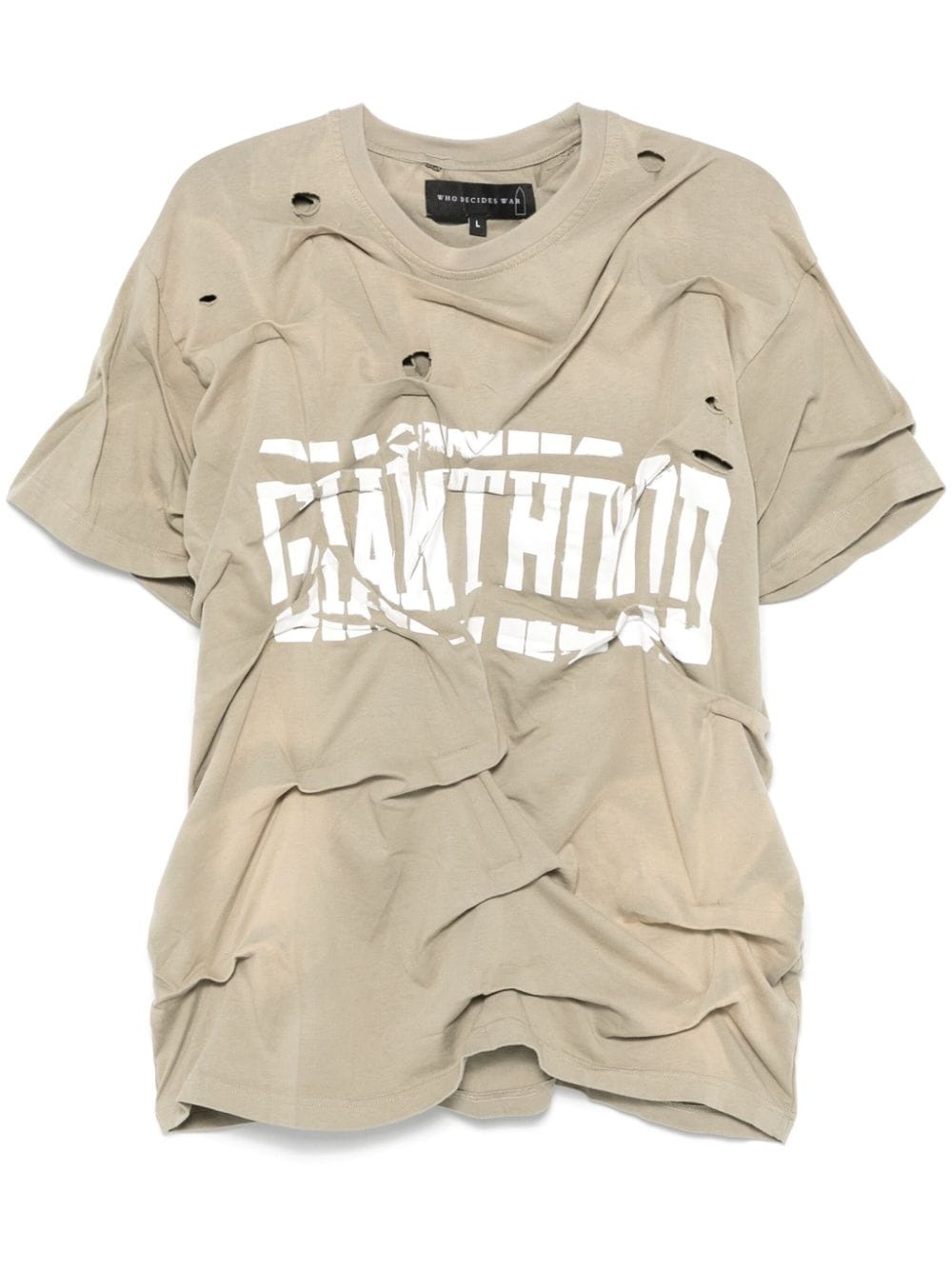 crinkled T-shirt - 1