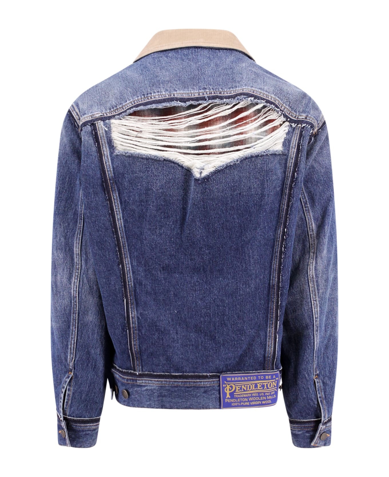 Denim Jackets In Blue Cotton - 2