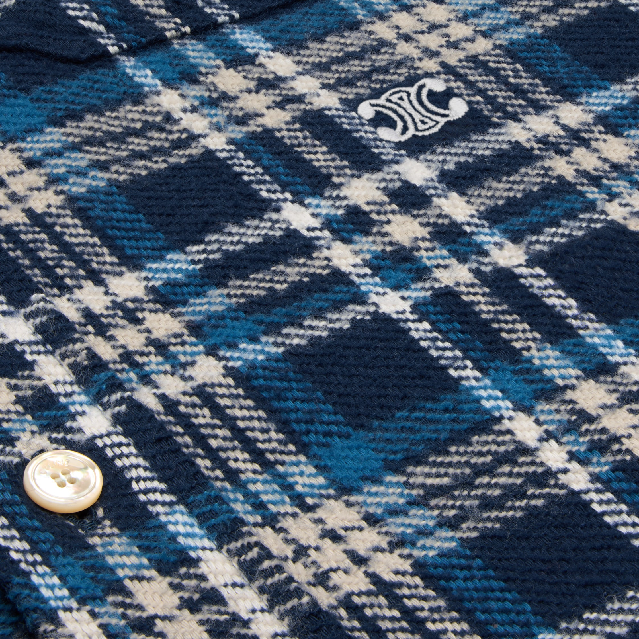 loose lumberjack shirt in check cotton - 4