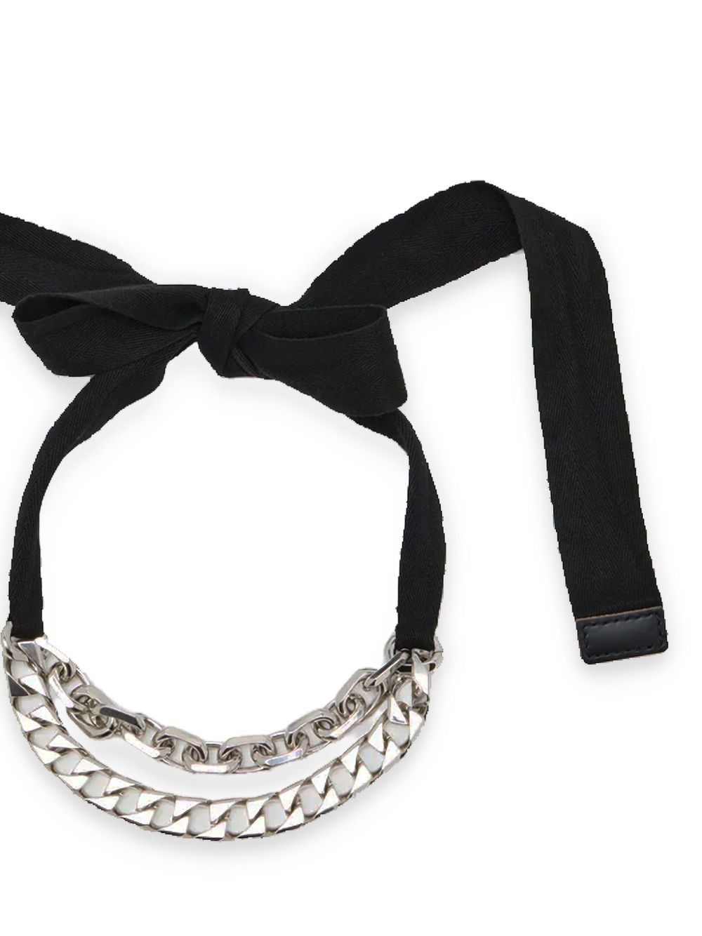 ribbon-bow chain necklace - 2