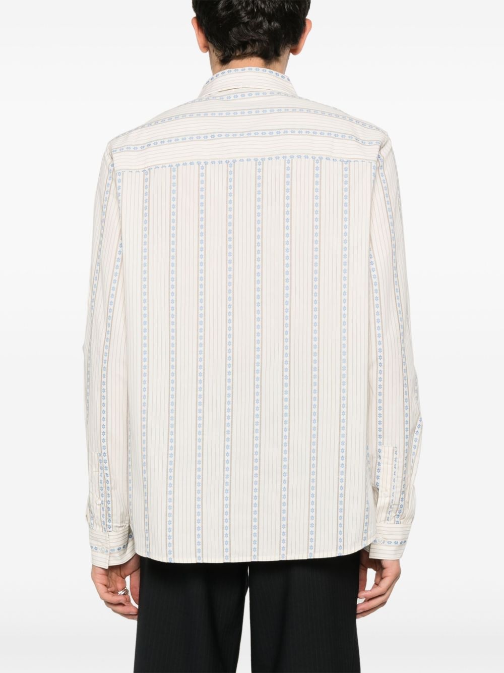 Aster floral-jacquard shirt - 4