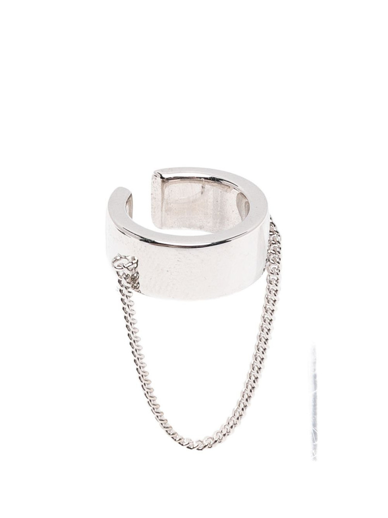 ID chain-embellished ear cuff 1