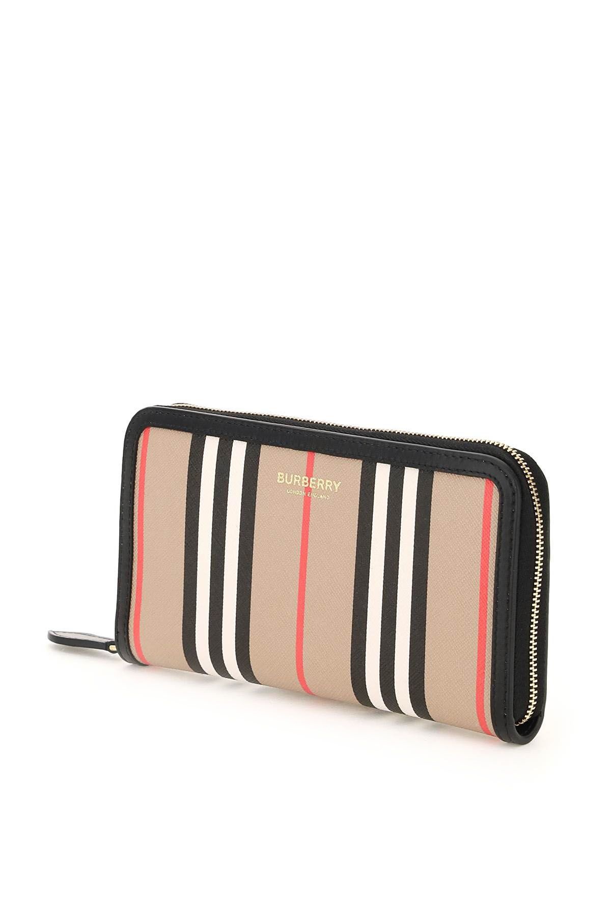 ELMORE ICON STRIPE ZIP AROUND WALLET - 4