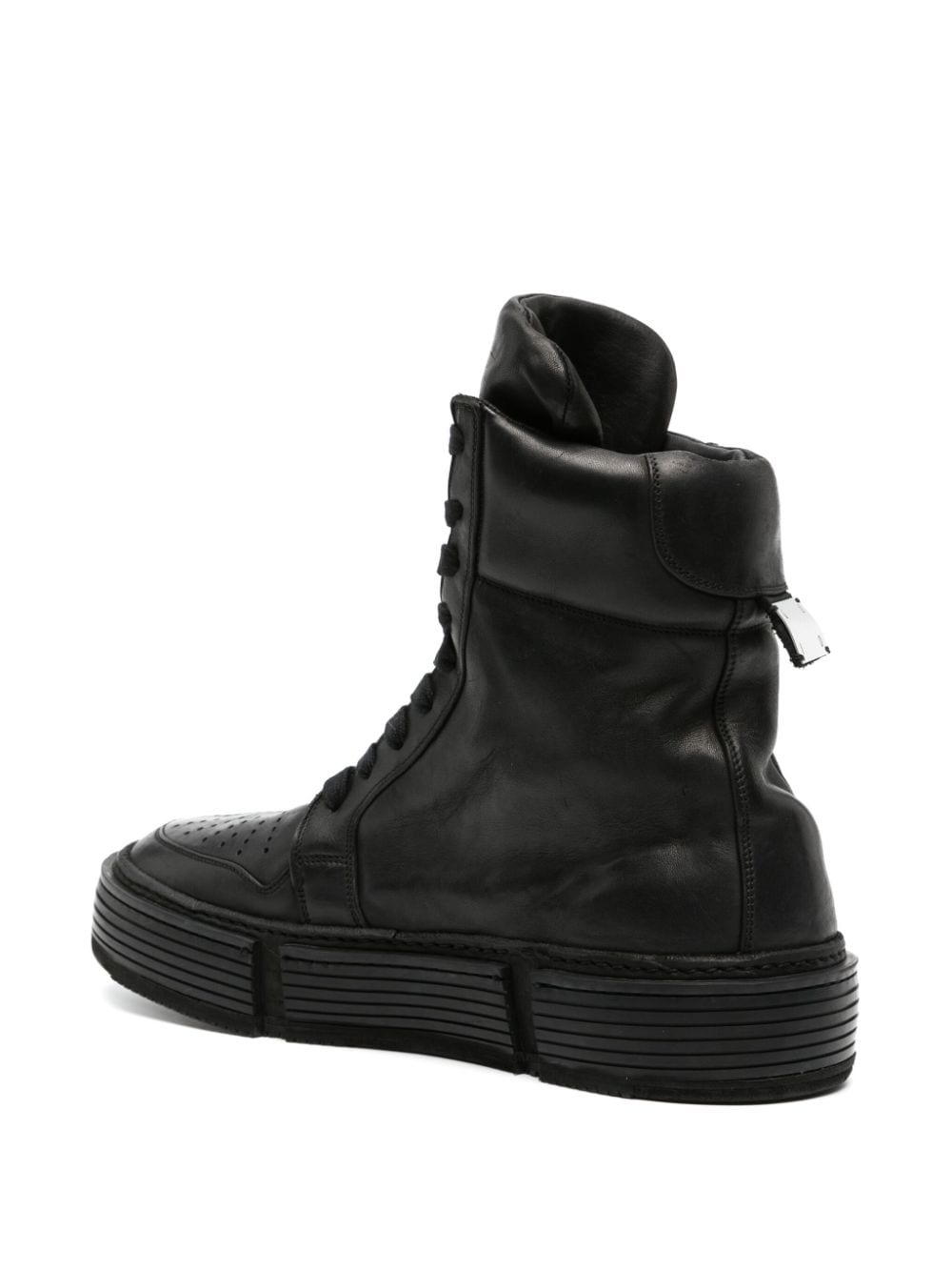 GJ06  leather high-top sneakers - 3
