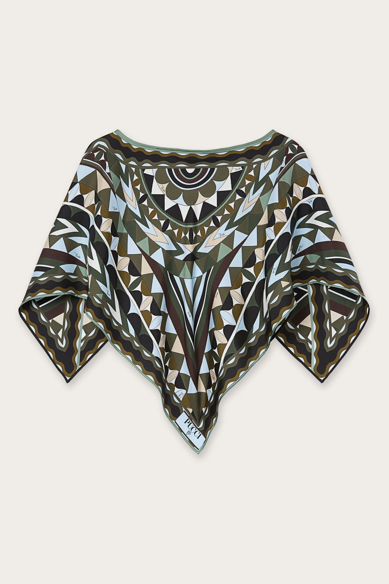 MANUBA PRINT SILK BLOUSE 1