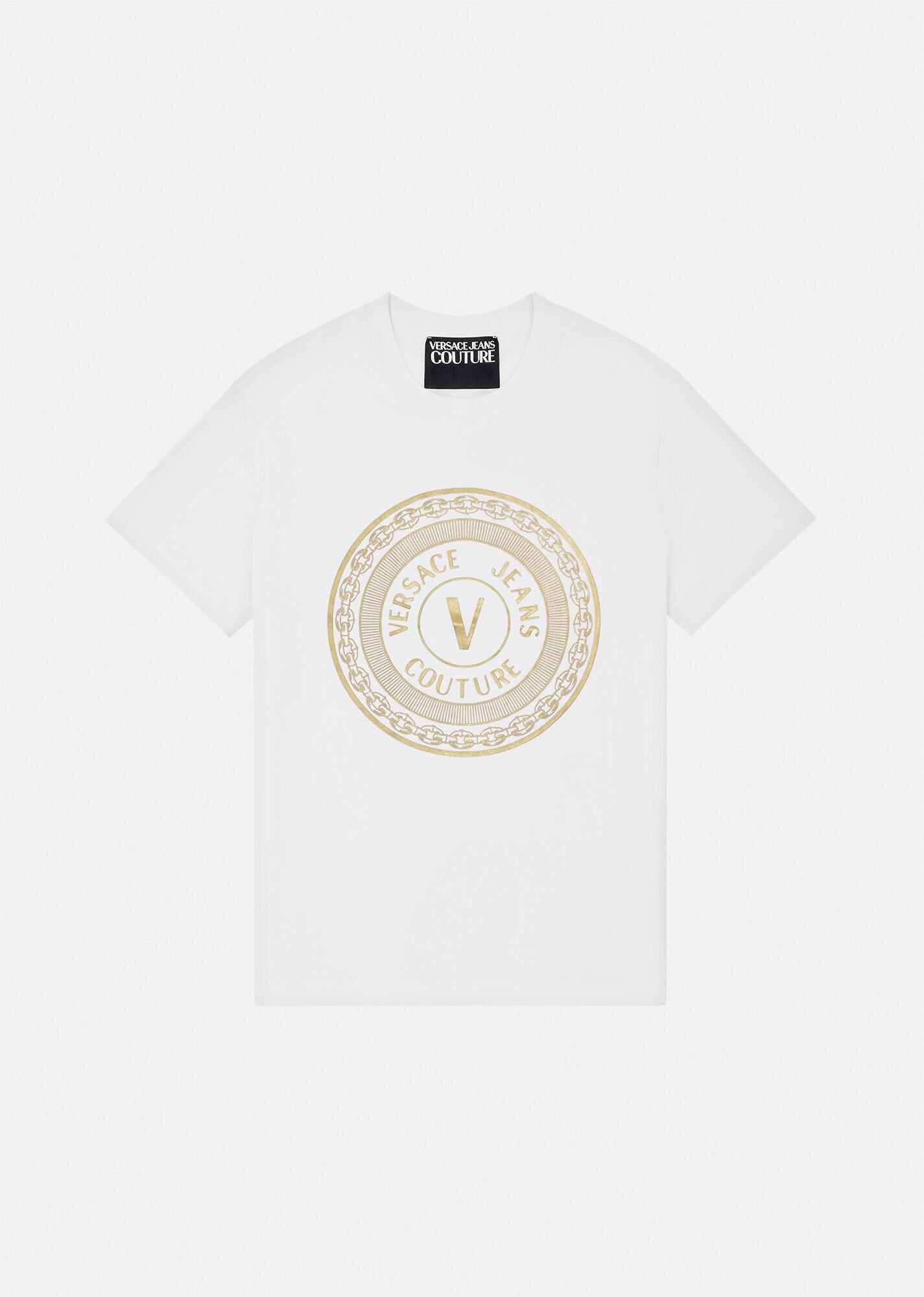 V-Emblem Embroidered T-Shirt - 1