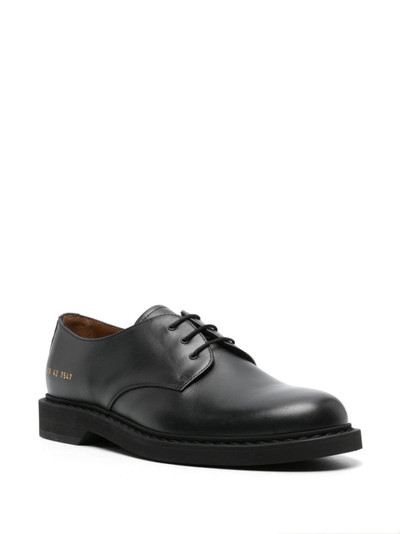 Common Projects stamped-numbers leather Derby shoes outlook