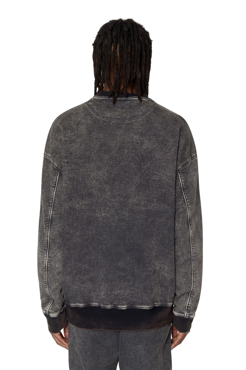 D-KRIB TRACK DENIM SWEATSHIRT 4