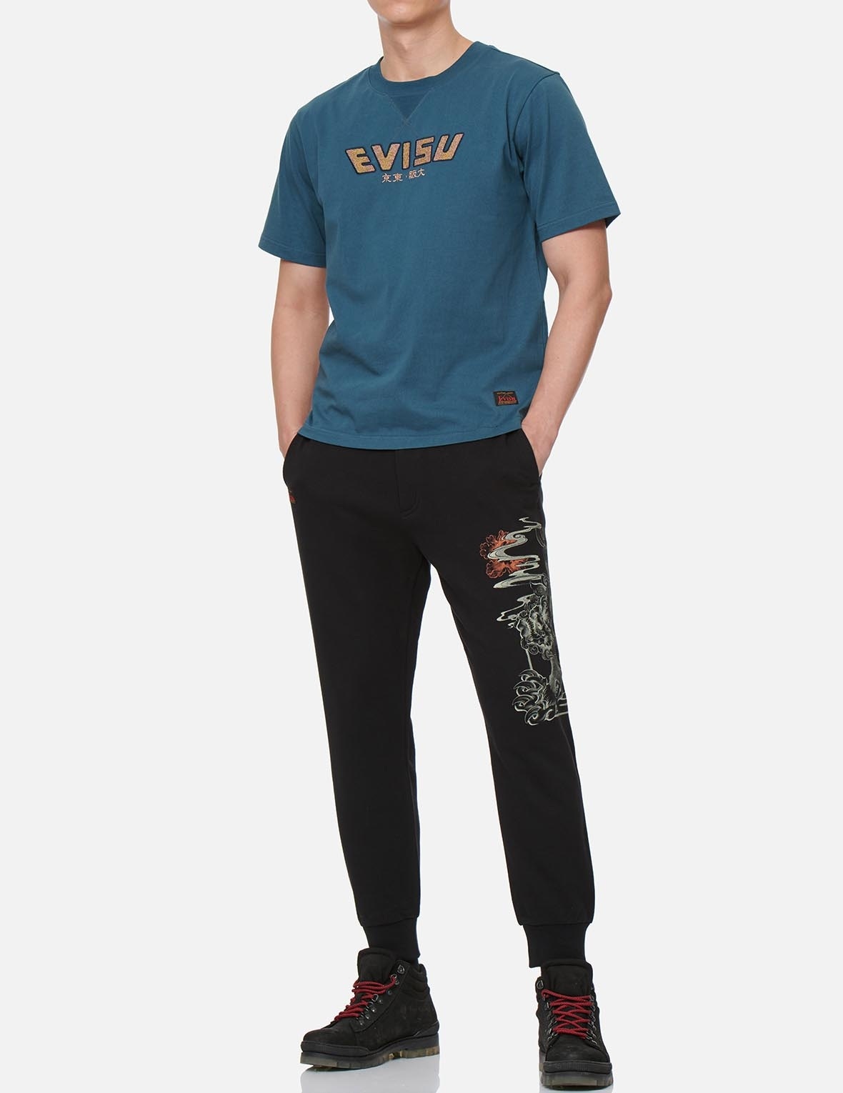 KOMAINU FRAME PRINT SWEATPANTS - 5
