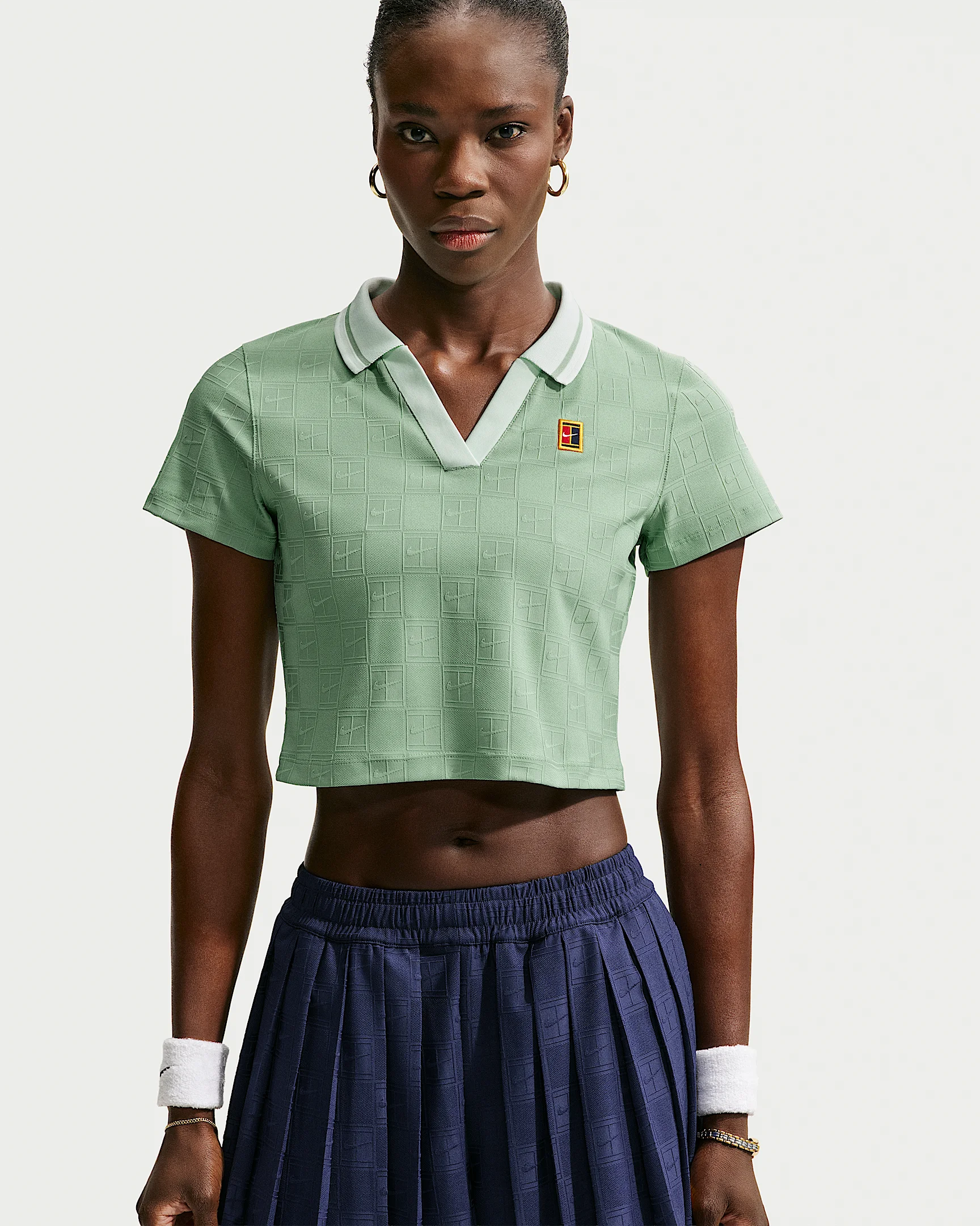 NikeCourt Court Collection Women's Dri-FIT Cropped Tennis Polo - 1