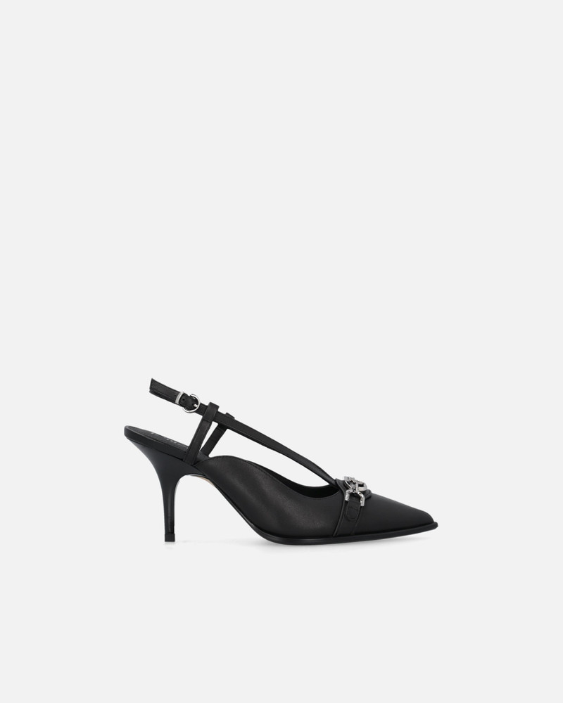 SLING-BACK PUMPS IN NAPPA LEATHER WITH STRAPS AND STILETTO HEEL 1