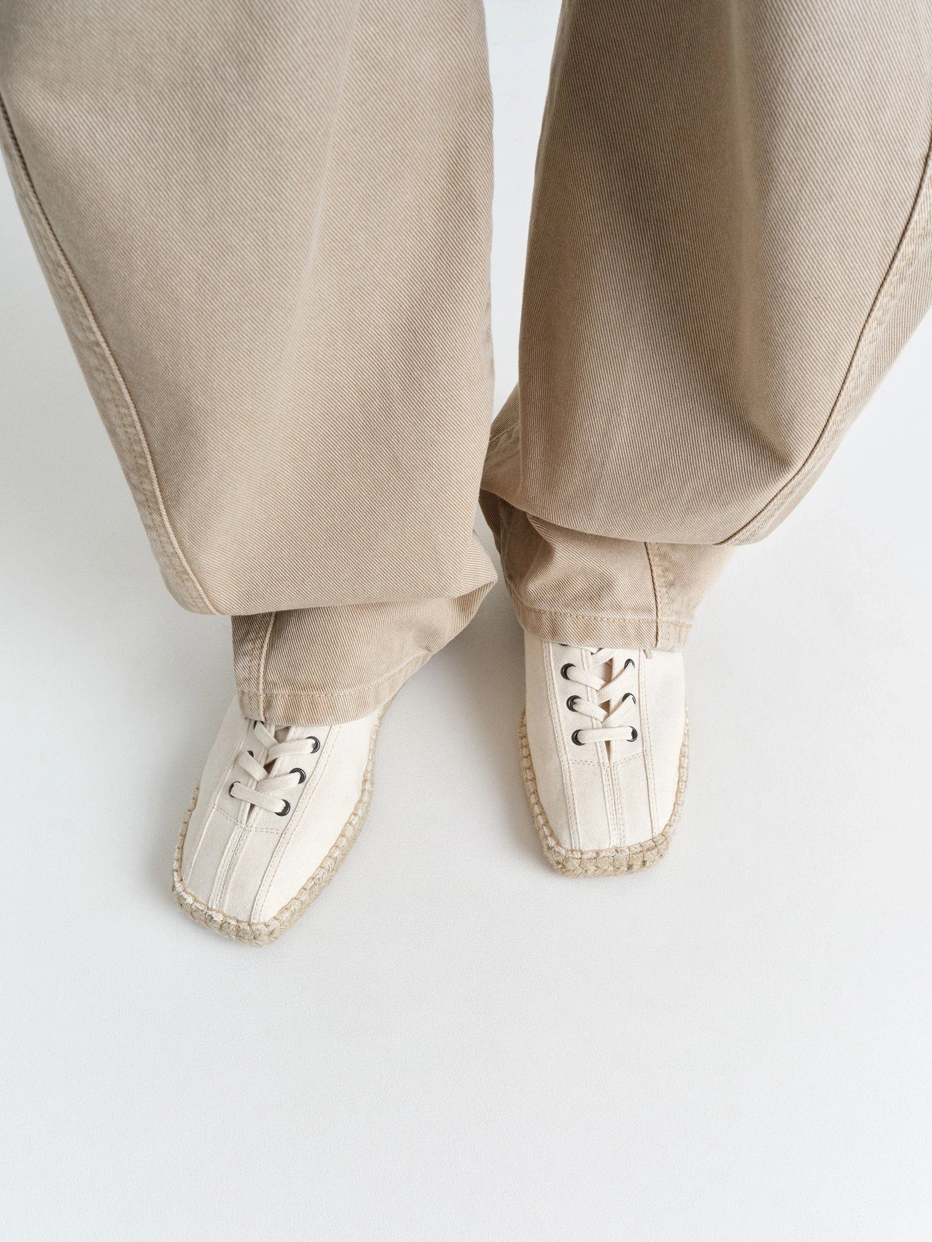 LINOLEUM LACED ESPADRILLES - 2
